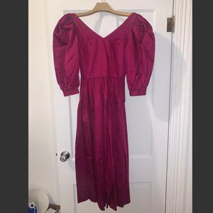 Fuschia Laura Ashley Dress - Vintage - like Batsheva